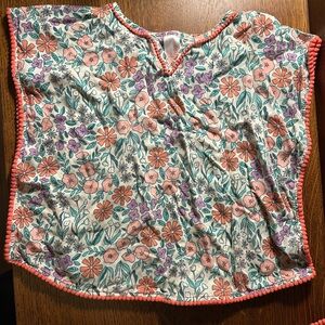 Floral Print Top Accents~Beach Cover Up~Cat & Jack~Size 2-3T